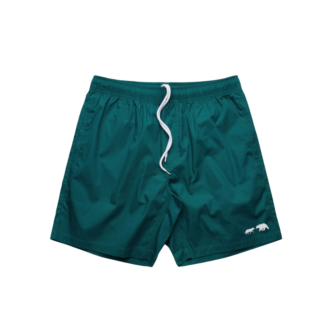 classic beach shorts green