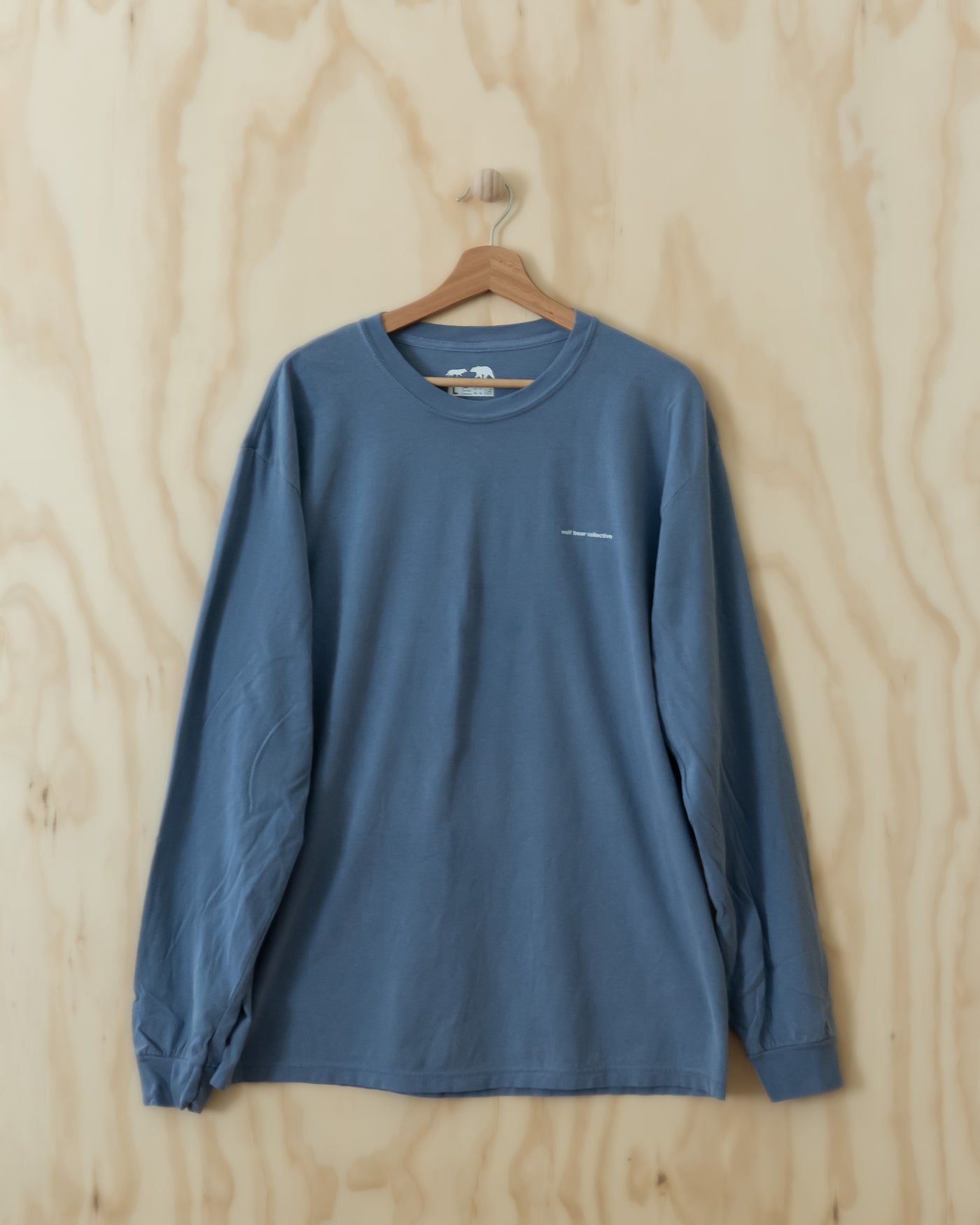 origin unisex long sleeve // blue jean