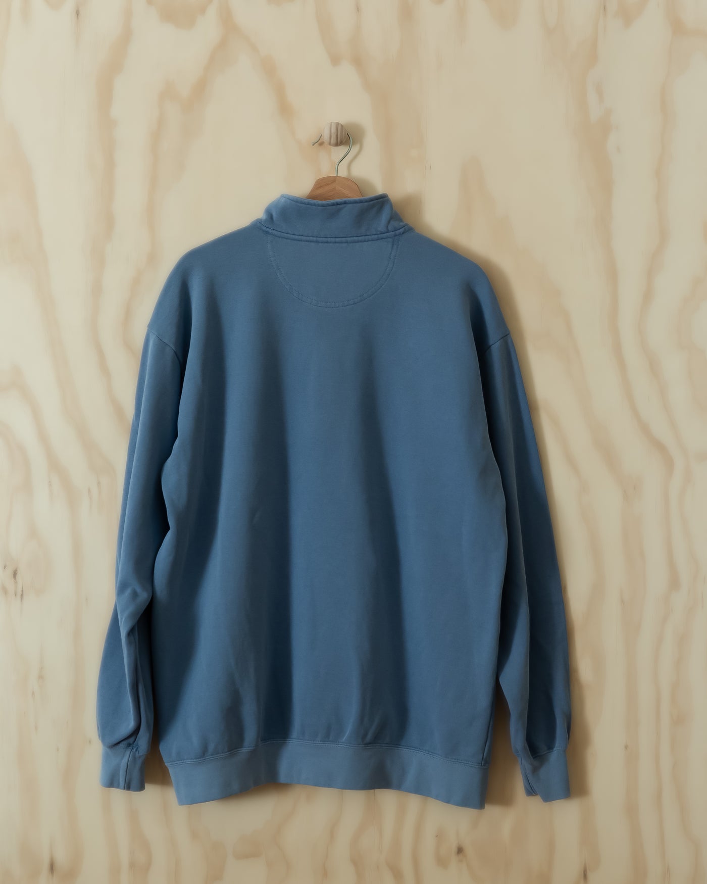 vintage 1/4 zip blue jean