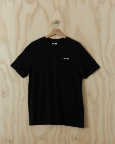 organic trail t-shirt black