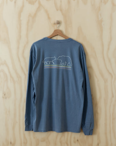 origin unisex long sleeve // blue jean