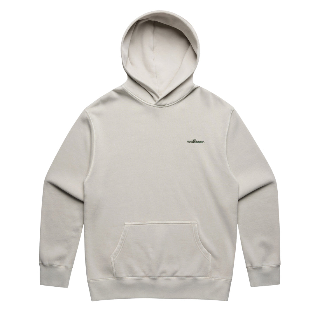 gone hiking hoodie bone