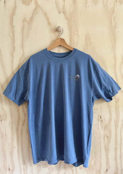 wolf bear surf club t // blue jean