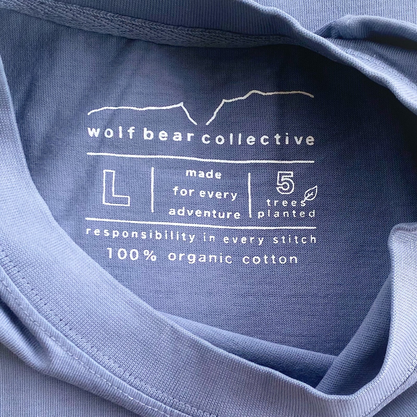 organic cotton origin unisex t // blue jean