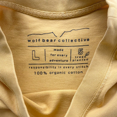 organic cotton origin unisex t // mustard